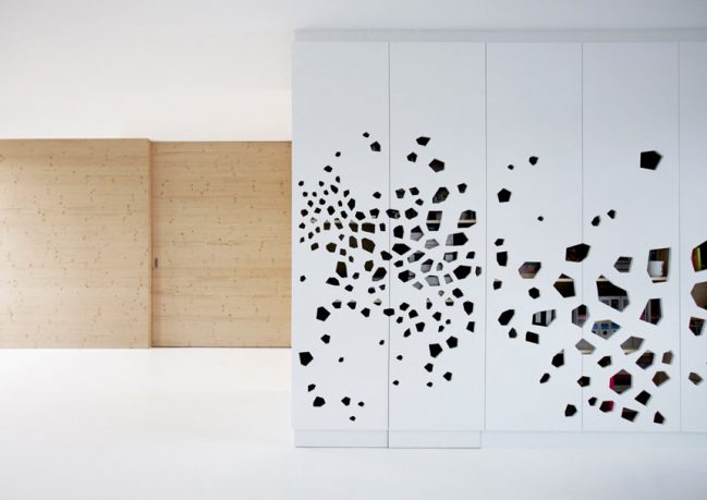 Wardrobe Art Black Color Decoration