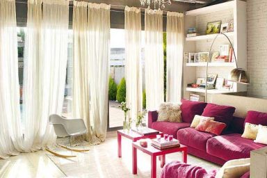 Beautiful Living Room with Sweet Color Elements