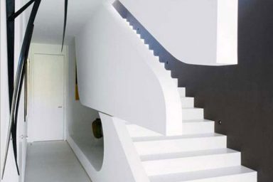 Black and White Modern Stairs Design Ideas