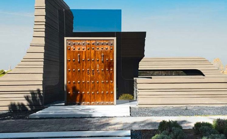 Classic Custom Castle Door in Modern Home