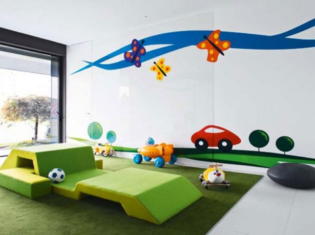 Colorful Funy Kids Playroom Design Ideas