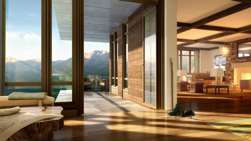Cool Holiday Home with Wod Elements