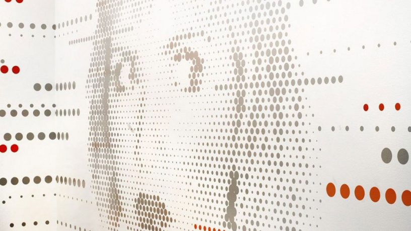 Doted Wall Art in Office Ideas