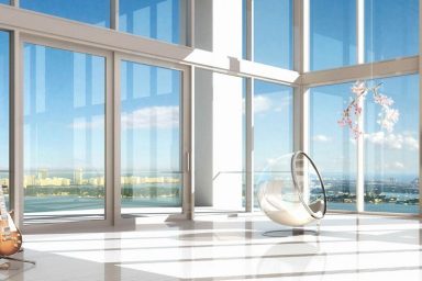 Glass Room with Bubble Chair Loft