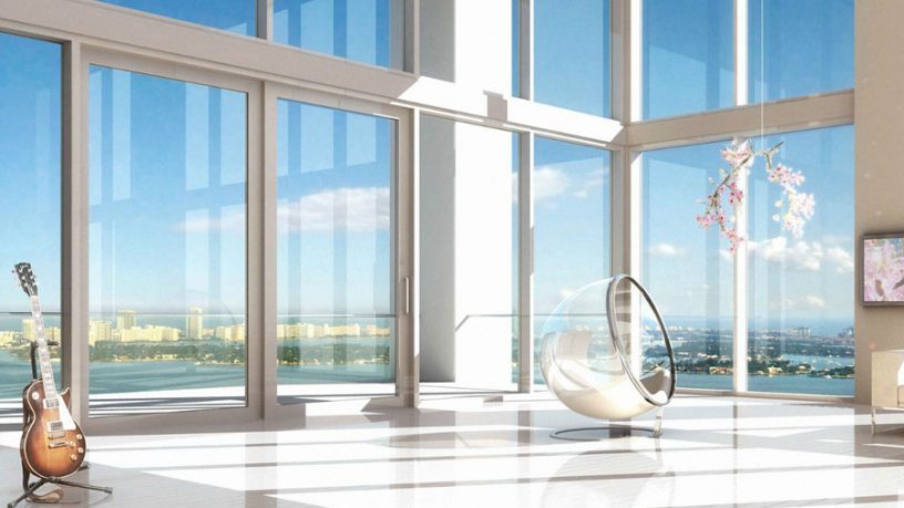 Glass Room with Bubble Chair Loft