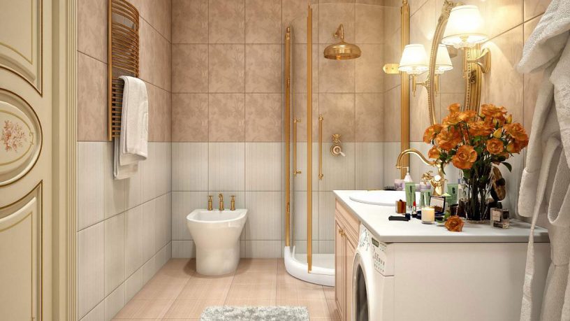 Luxury Gold Panel of Decorative Tiles