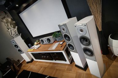 Modern Living Room with Home Audio Setup Ideas