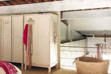 Modern and Vintage Bedroom with Pink Elements