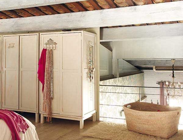 Modern and Vintage Bedroom with Pink Elements