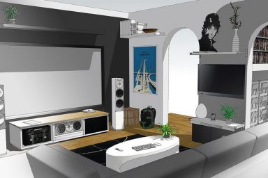 New Design Home Entertainment System Sketch up Design 2012