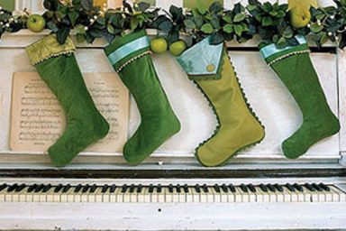 Awesome Green Christmas Sock Decorations