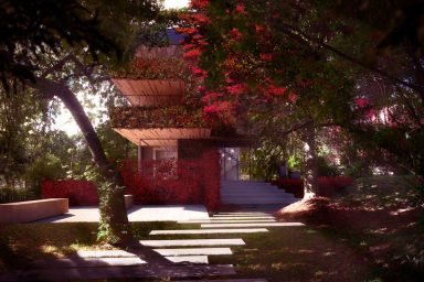Beautiful Courtyard with Stepping Stones