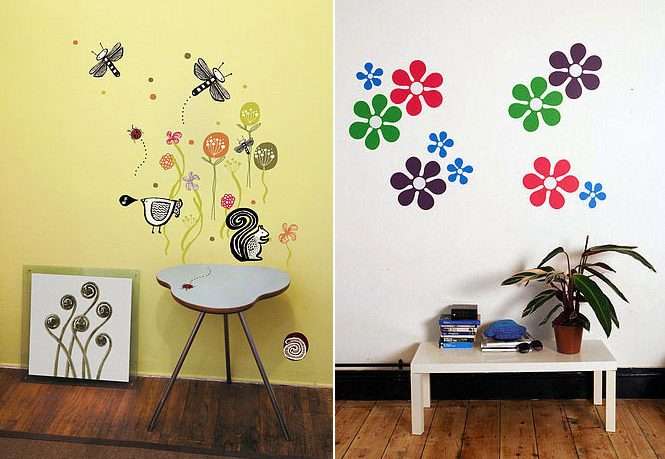 Beautiful Flower Nature Wall Stickers