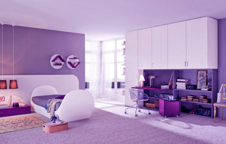 Beautiful Purple Bedroom for Girl