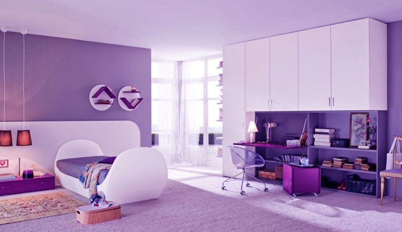 Beautiful Purple Bedroom for Girl