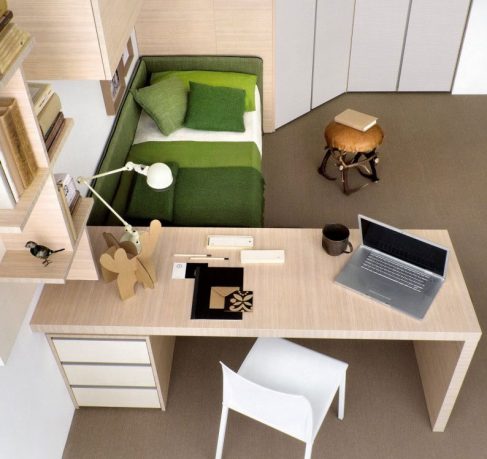 Beech Study Desk Furniture Design