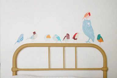 Colorful Bird Wall Stickers Design Ideas