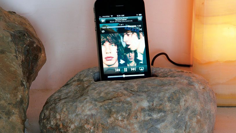 Creative Novel iPhone Dock Stone