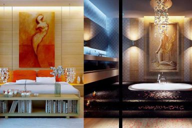 Japan Bedroom Design and Sunken Bath Ideas