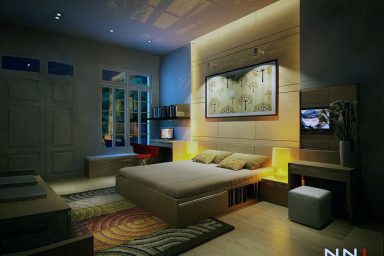 Modern Bedroom with Storage Under Bed