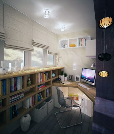 Modern Furniture Office with Lantern