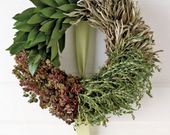 Round Garland Hanging in the Door