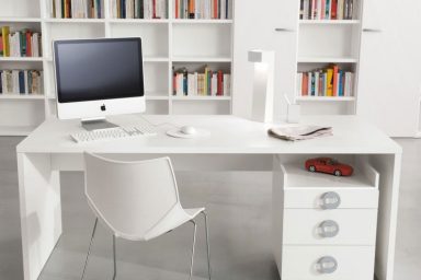 White Kids Room Furniture Library