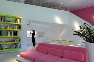 Fancy Pink With Sofa Design