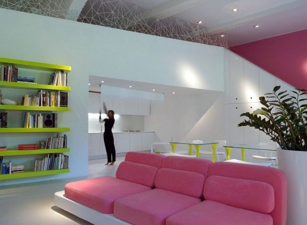 Fancy Pink With Sofa Design