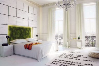 Inspiring Nature Bedroom Moss Headboard