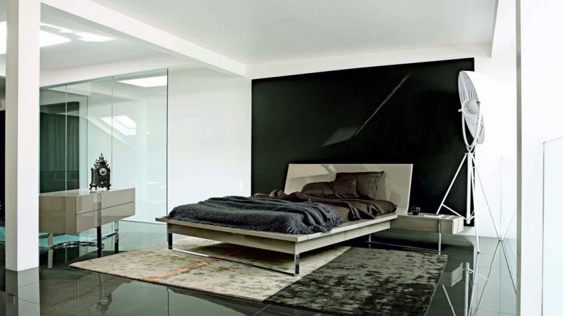 Minimalist White Black Bedroom Design