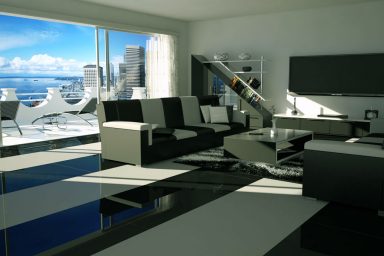 Modern Black White Living Room Decor