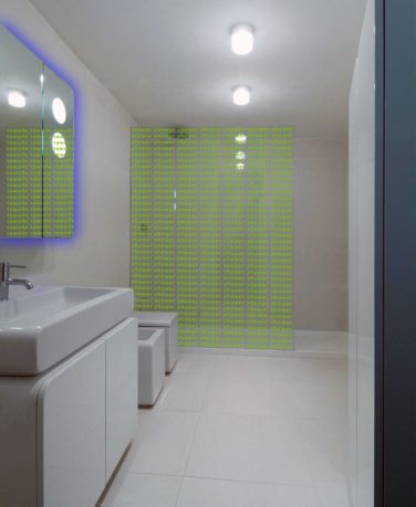 Modern Neon Wet Room Design