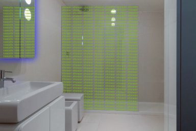 Modern Neon Wet Room Design