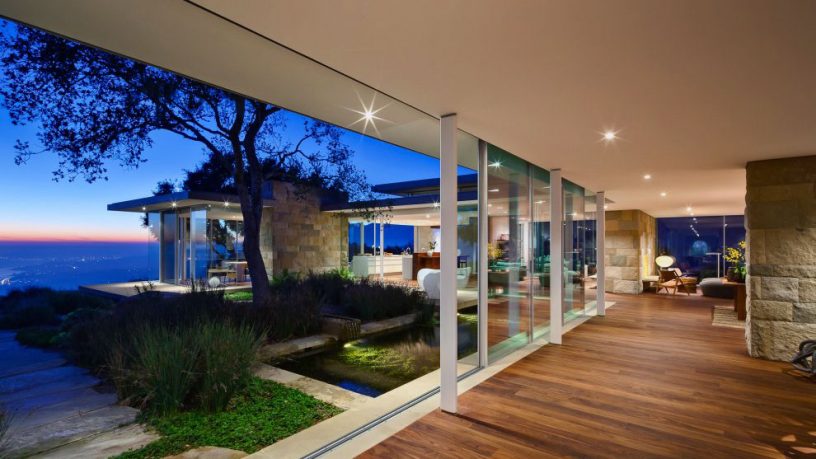 Open Living Room Design with Cool View