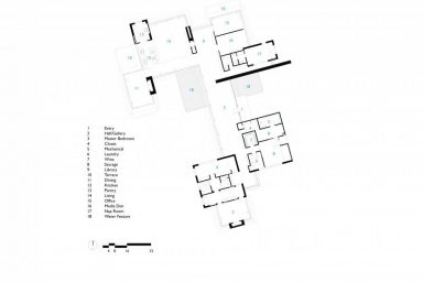Sketch of Main House Carpinteria Foothills Residence