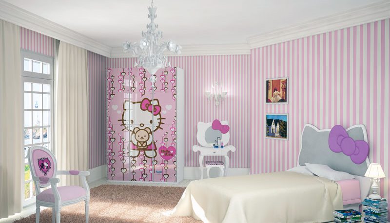 Soft Pink Hello Kitty Theme Room