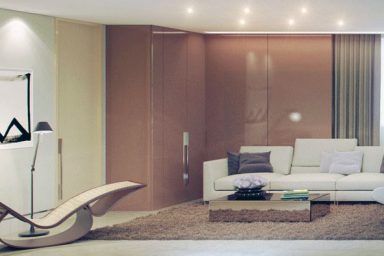 Sophisticated Brown Cream Living Room