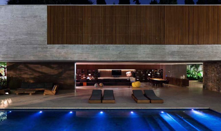 Swimming Pool Relax Seating Villa Brazil