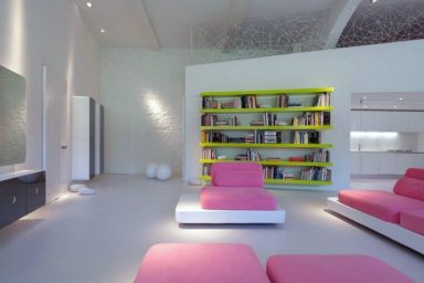 White Candy Color Interiors Design Element