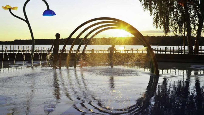 Amazing Sunset View Water Playground