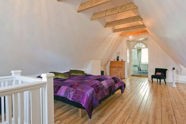 Attic Bedroom with Wooden Floor Ideas