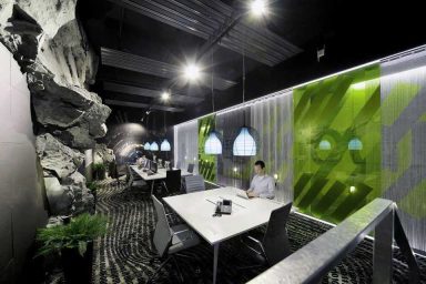 Awesome Google Zurich Office with Rock Wall