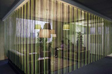 Beautiful Informal Meeting Room with Around Curtains