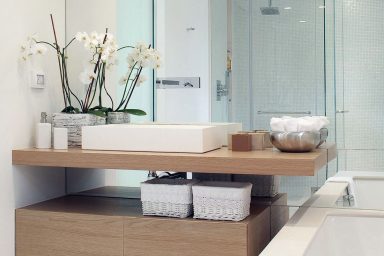 Beautiful White Bedroom with Wooden Furniture