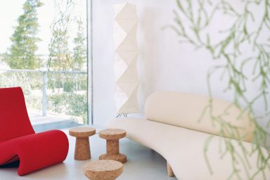 Beige Modern Curved Sofa Design Living Room