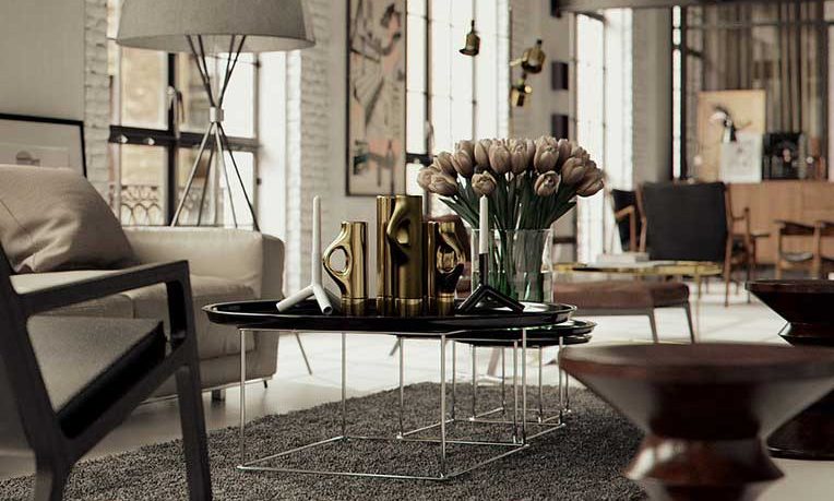 Classic Modern Living Room Interior