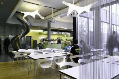 Clean Google Zurich Restaurant Design