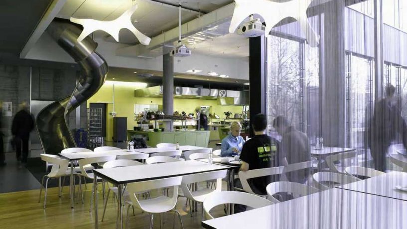 Clean Google Zurich Restaurant Design