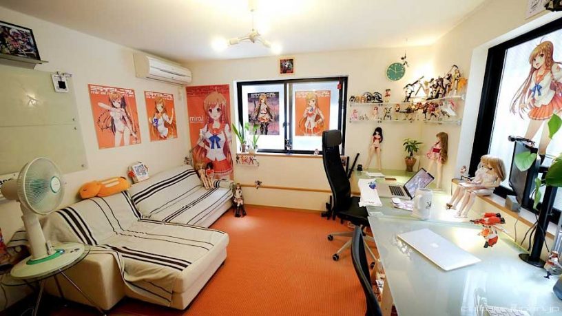 Cream Girl Room with Sailor Moon Posters